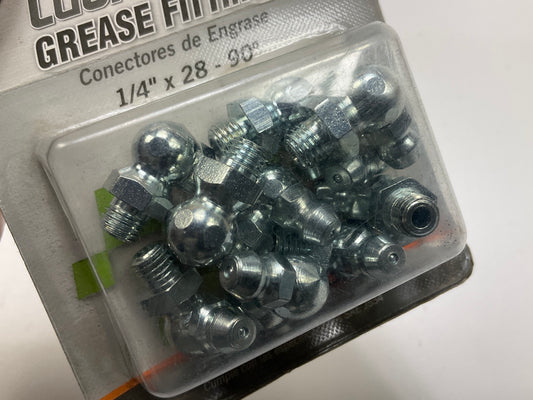 Plews 11-113 LubriMatic Grease 90 Degree Fittings, 1/8''-28 - 10 PACK