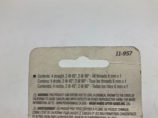 Plews 11-957 LubriMatic (6 MM X 1) Metric Grease Fittings - 8 PACK