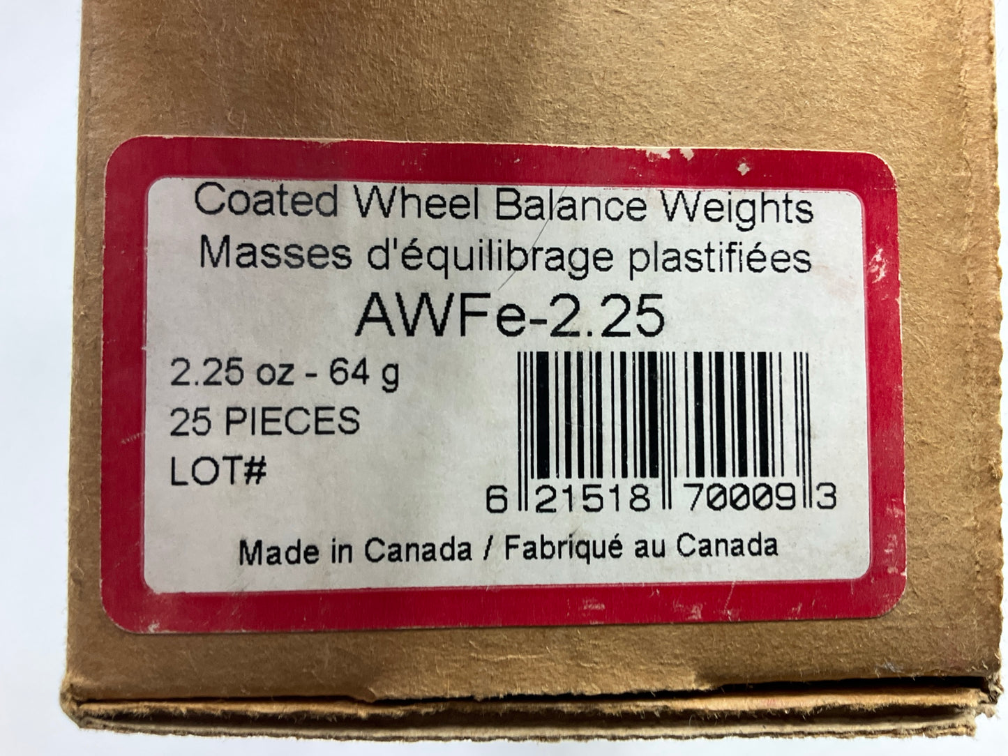 Plombco AWFE-2-25 2.25 Oz (2-1/4 Oz) Coated, Steel Clip-on Wheel Weights 25 Pack