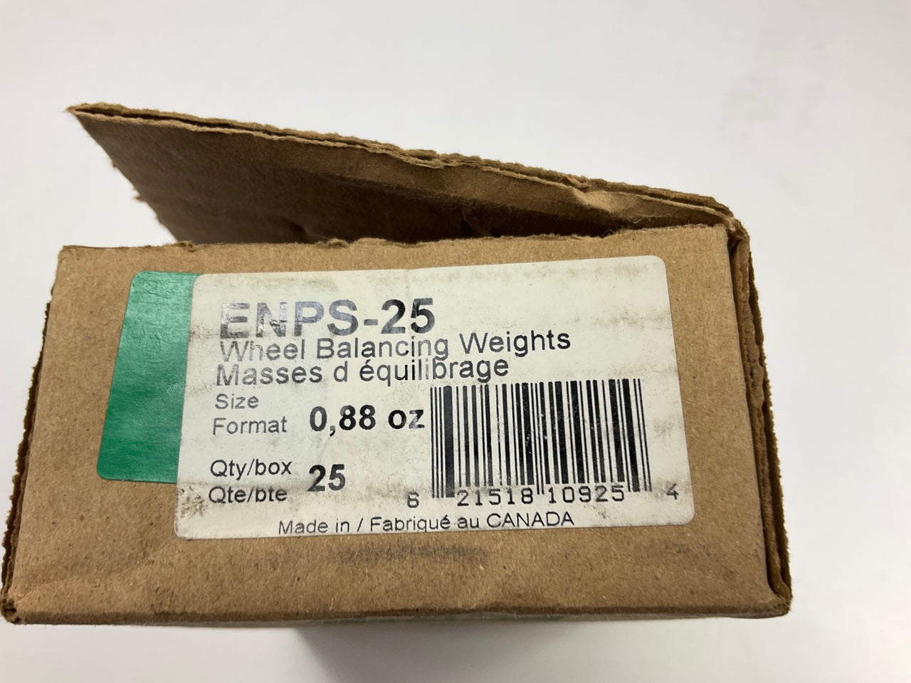 Plombco ENPS-25 Wheel Weights 0.88 Oz - 25 Pcs