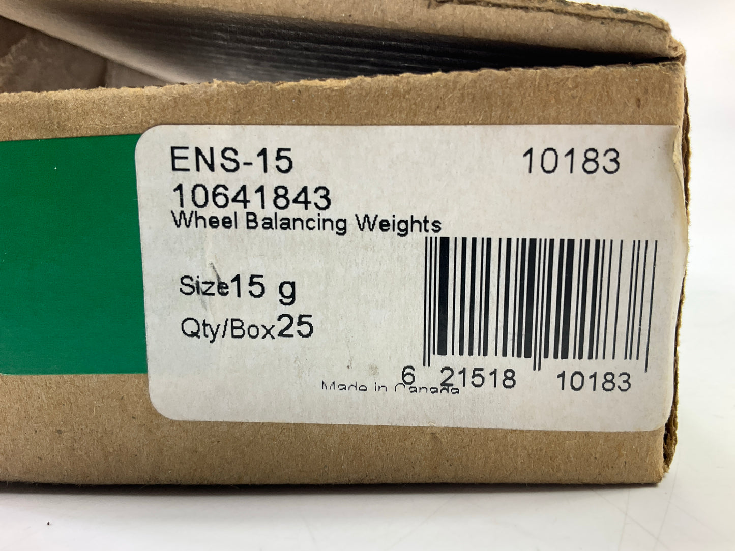 Plombco ENS-15 15-gram Lead Clip-on Wheel Weights, 25 Pcs, EN Series