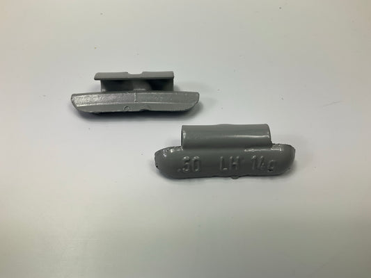 Plombco LHS-0-50 Wheel Weights LH-Series 0.50 Oz. Steel Wheel Weight - 25 / Pack