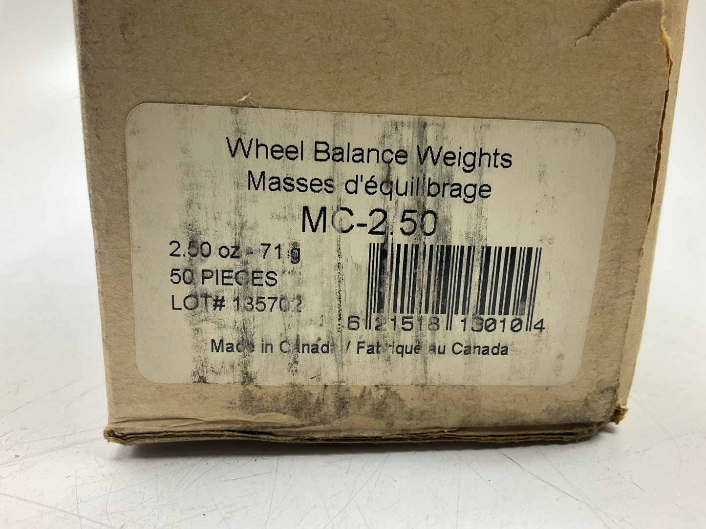 Plombco MC-2-50 2-1/2 Oz Universal MC-Series Wheel Weights (2.50 OZ), 50 Pcs