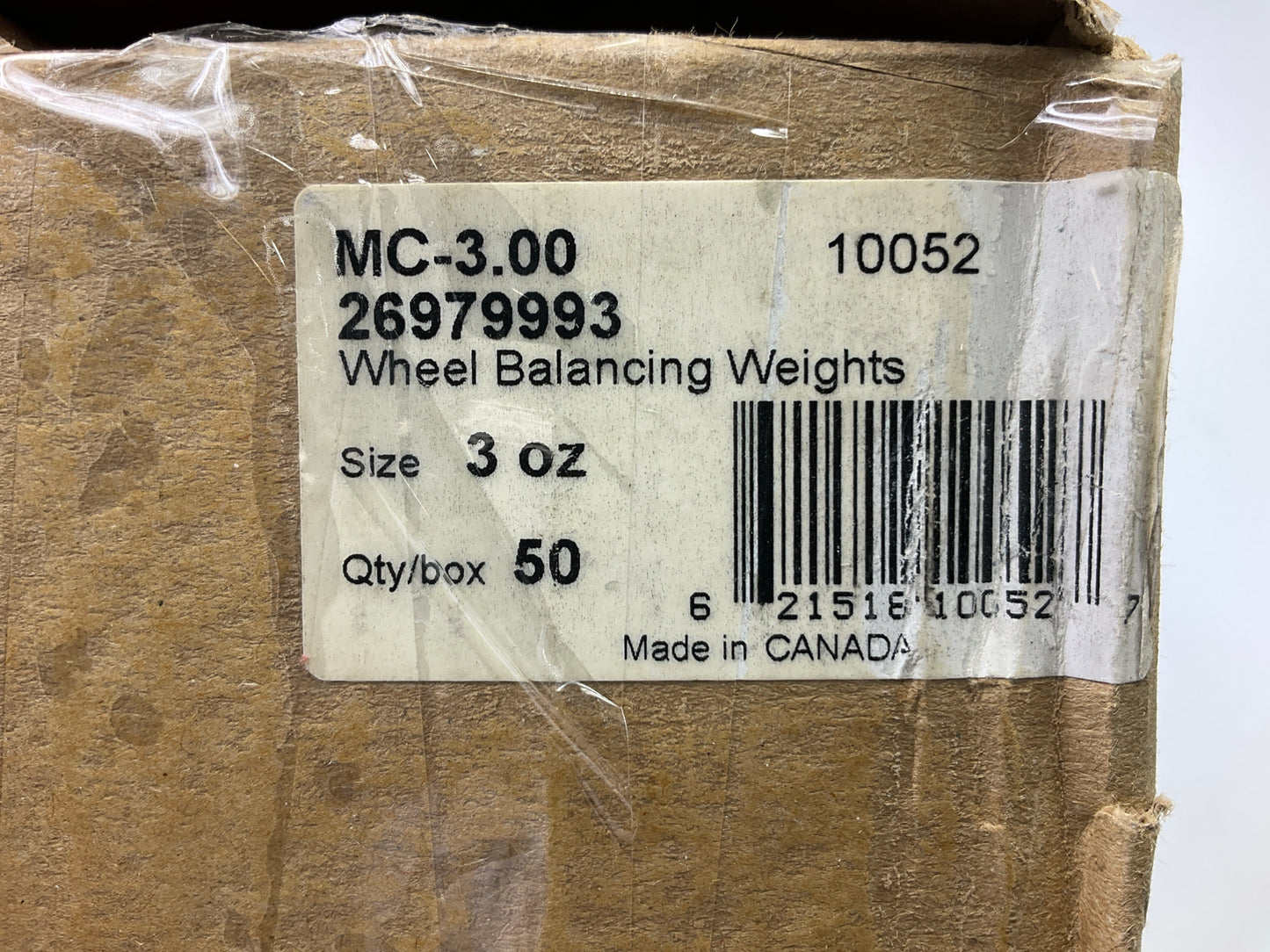 Plombco MC-3-00 Wheel Balancing Weights, 3 Oz Each - Pack Of 50