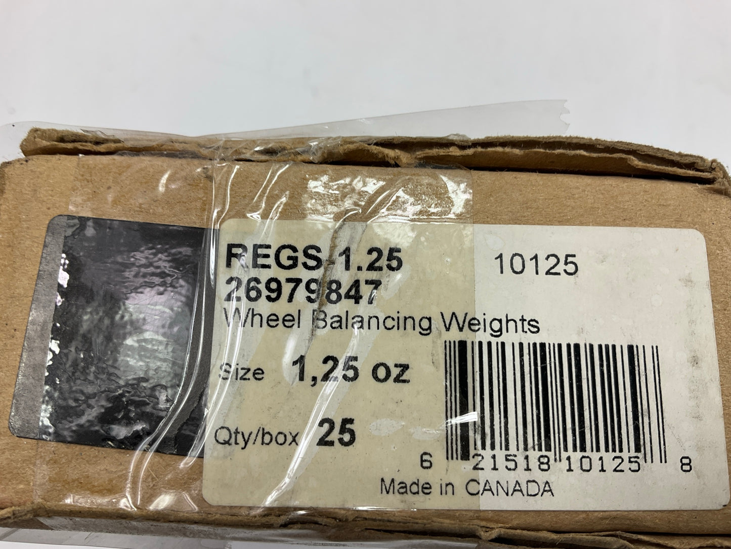 Plombco REGS-1-25 REGS 1.25 Oz (35 Gram) Wheel Weights (1-1/4 Oz) - 25 / Pack