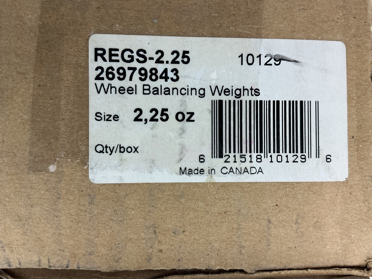 Plombco REGS-2-25 Wheel Balancing Weights 2.25 Oz Each - Box Of 16 Weights
