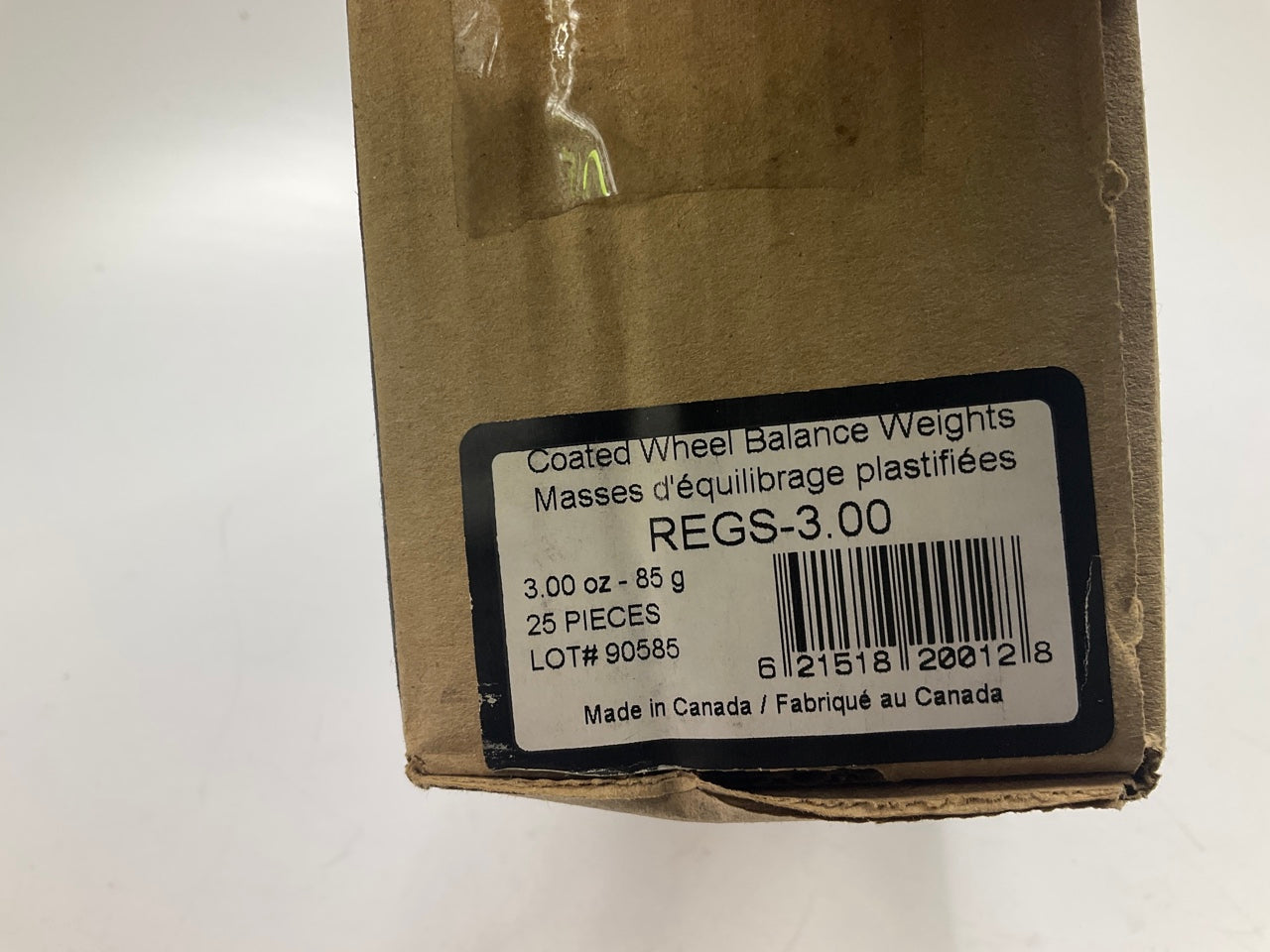 Plombco REGS-3-00 Wheel Balancing Weights 3.00 Oz Each - 25 Pcs