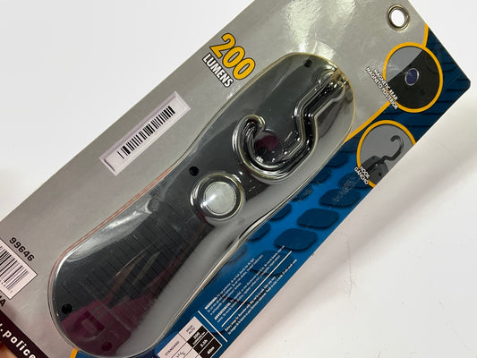 Police Security 99646 Flashlight Smart Hanger COB LED Work Light, 200 Lumen, 3AA