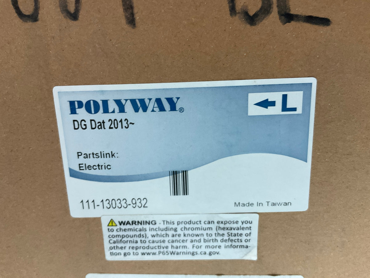 Polyway 111-13033-932 Left Mirror, Power, Non-heated, For 2013-2016 Dodge Dart