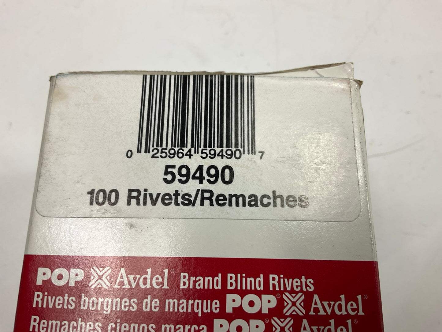 Pop Avdel 59490 Pop Rivets - 1/4'' To 3/8'' Grip Range, Aluminum, 3/16 D., 100/Box