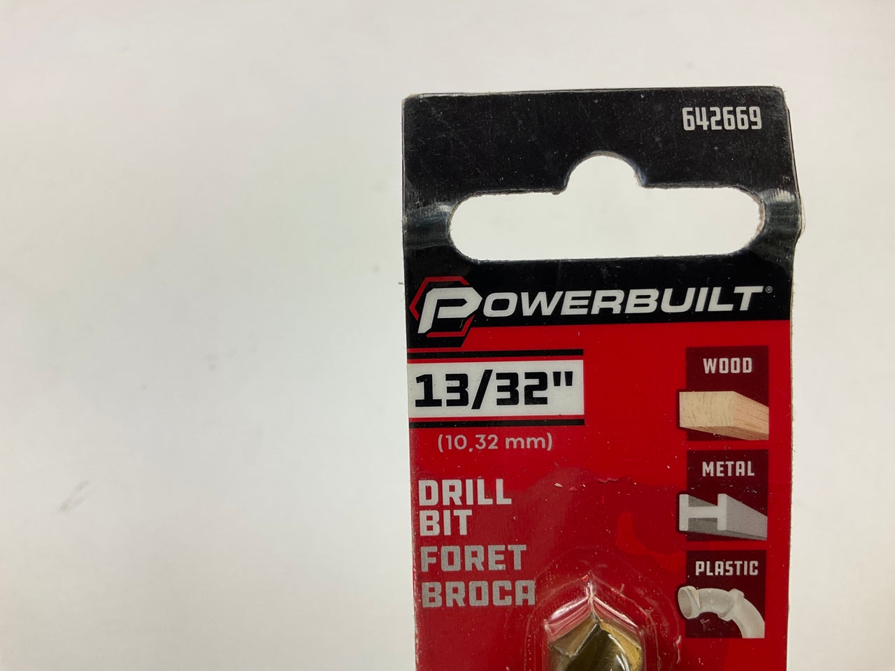 Powerbuilt 642669 13/32'' Titanium Coated Drill Bit