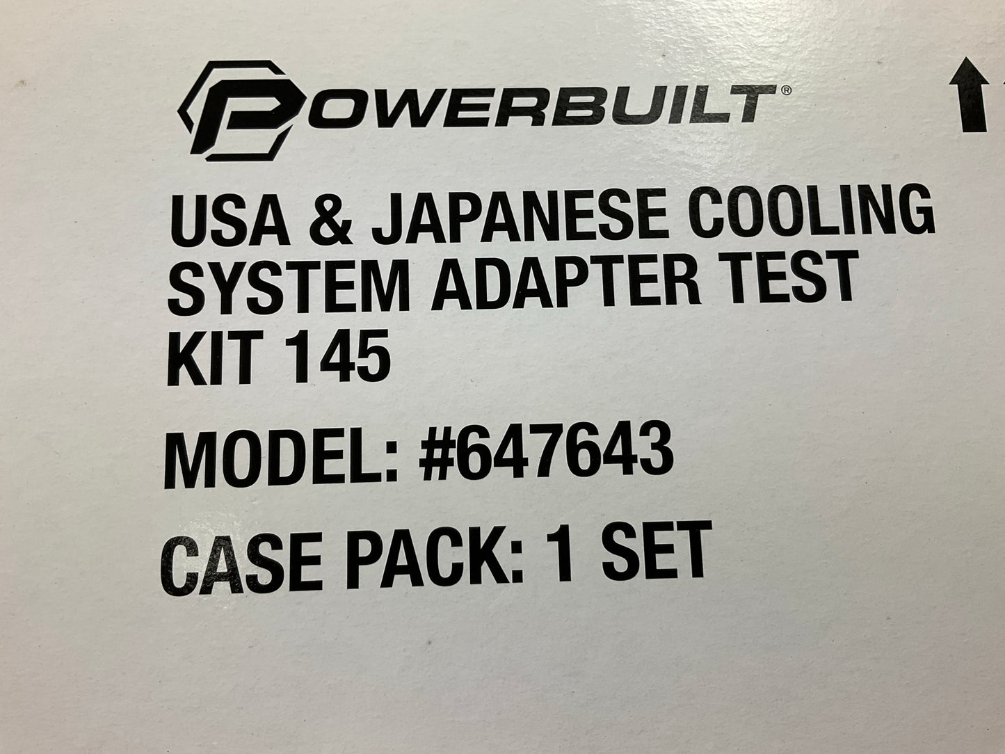 Powerbuilt 647643 USA & Japanese Cooling System Adapter Test Kit Use With 647642