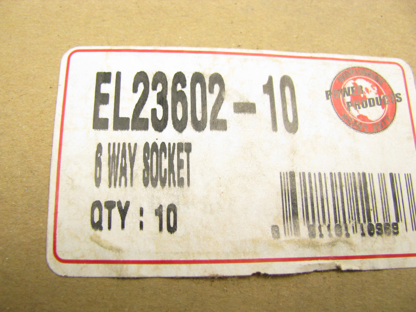 (10) Powerproducts EL23602 6 Conductor Sockets 2 Bolt Mount - Trailer Connector