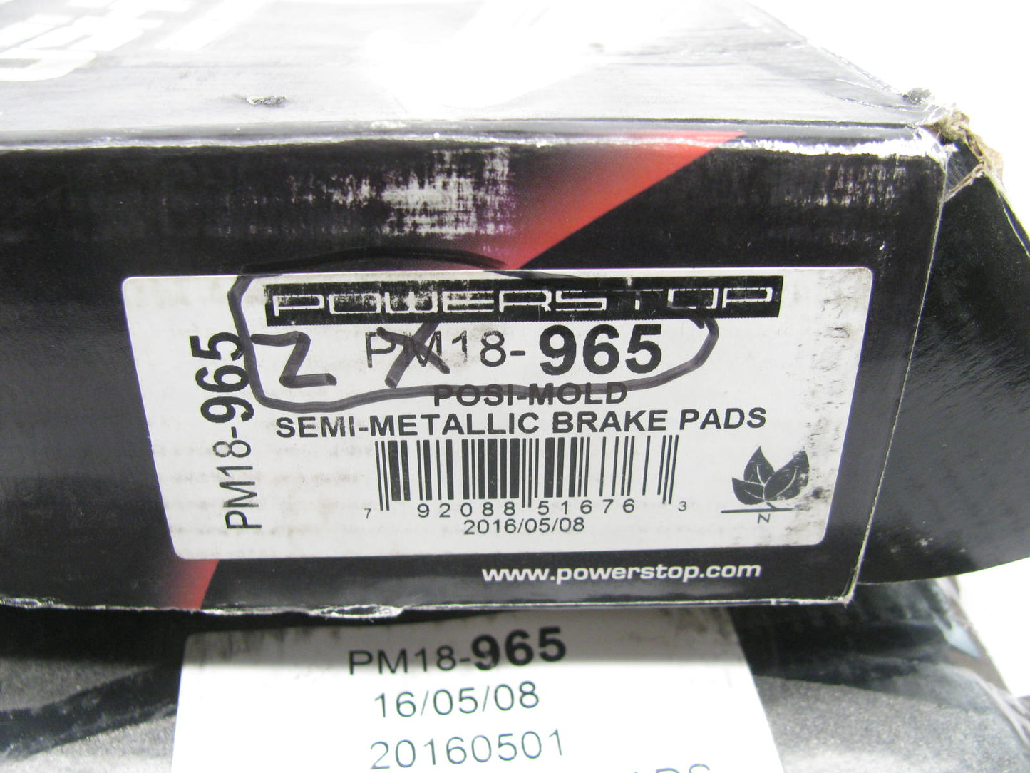 Powerstop PM18-965 Front Brake Pads - Semi-Metallic For 2006-2008 Dodge Ram 1500