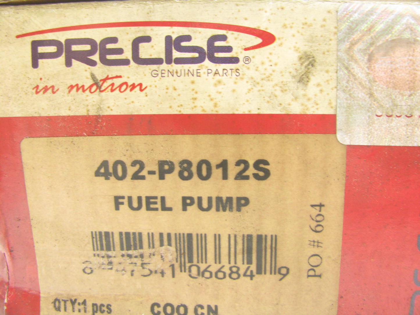 Precise 402-P8012S Replacement In-Tank Electric Fuel Pump