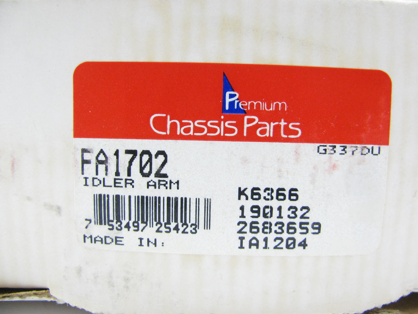 Premium Chassis FA1702 Steering Idler Arm - 90-02 Chevy Astro, GMC Safari 2WD