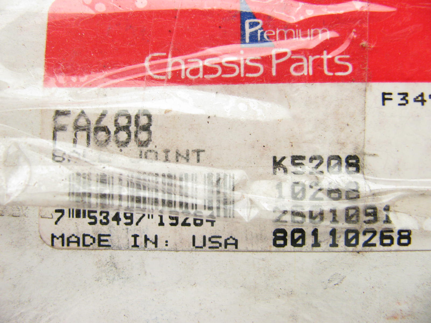 (2) Premium Chassis Parts FA688 Suspension Ball Joint - Front Upper