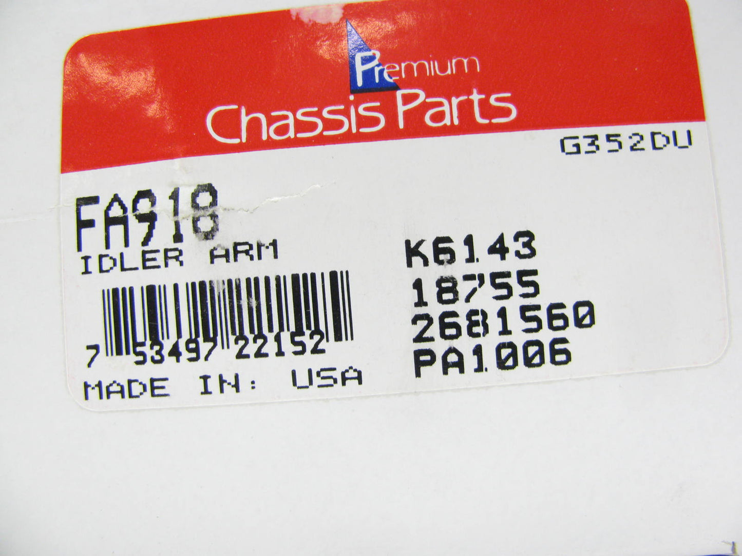 Premium Chassis Parts FA918 Steering Pitman Arm