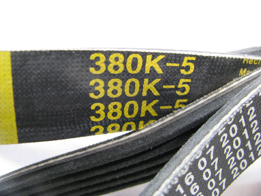 Prestone 380K5 Serpentine Belt - 0.69'' X 38.00'' - 5 Ribs