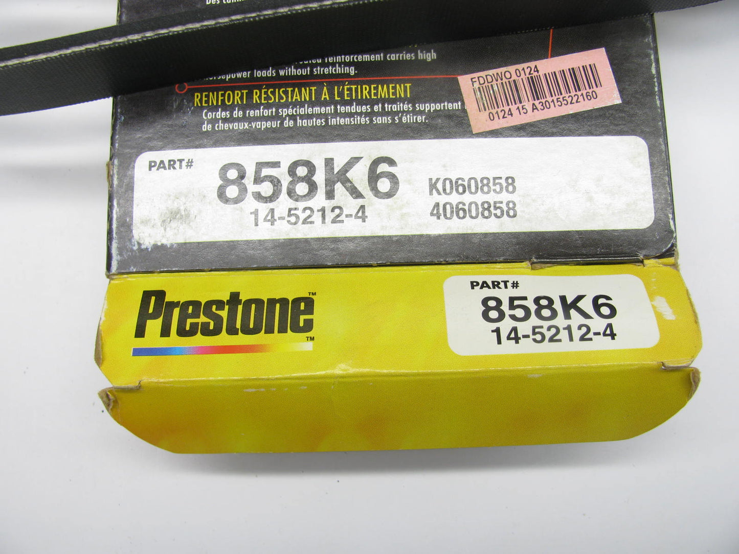 Prestone 858K6 Serpentine Belt - 0.84'' X 86.50'' - 6 Ribs