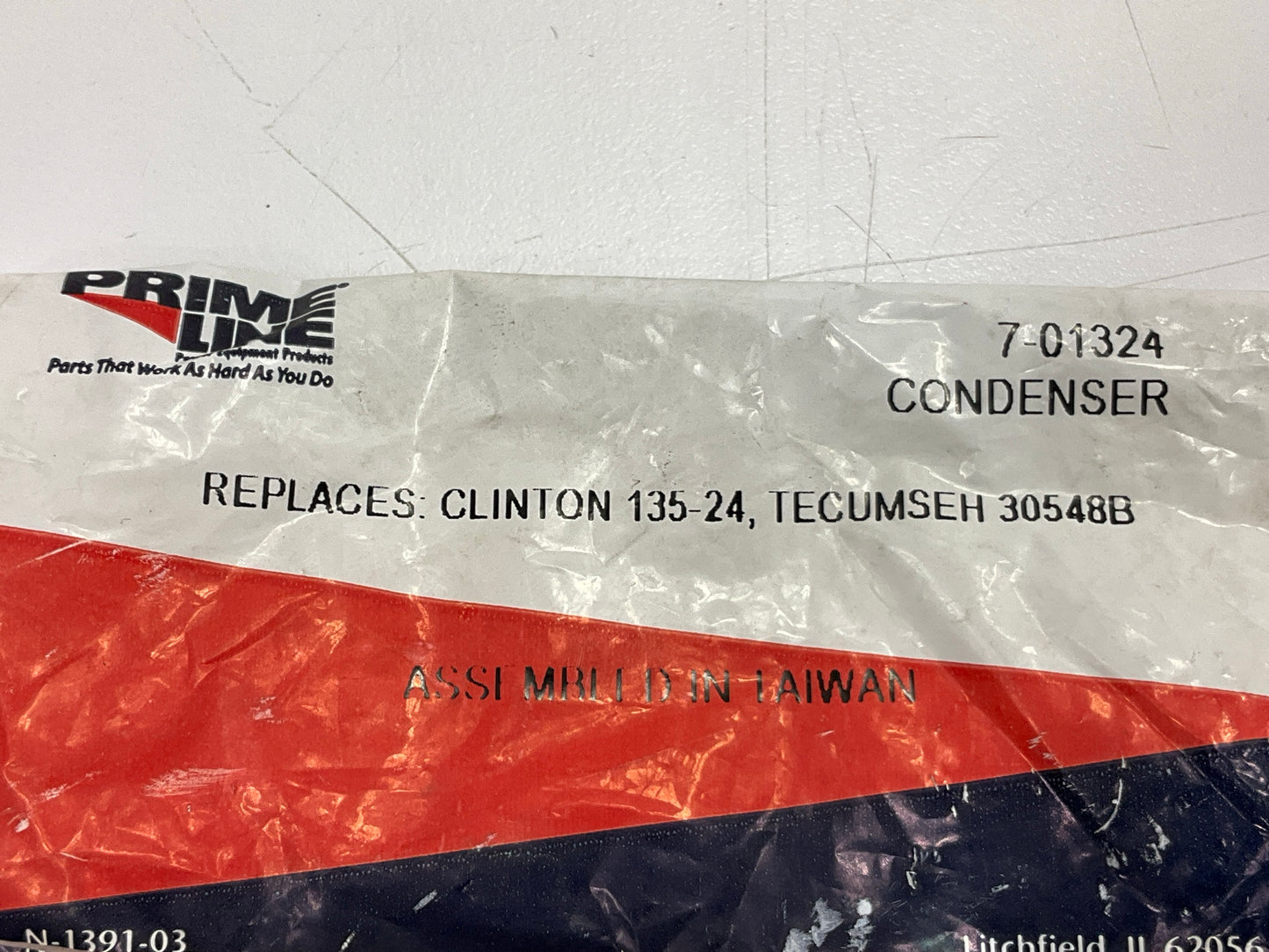 Primeline 7-01324 Ignition Condenser Replaces Tecumseh 30548B, Clinton 135-24