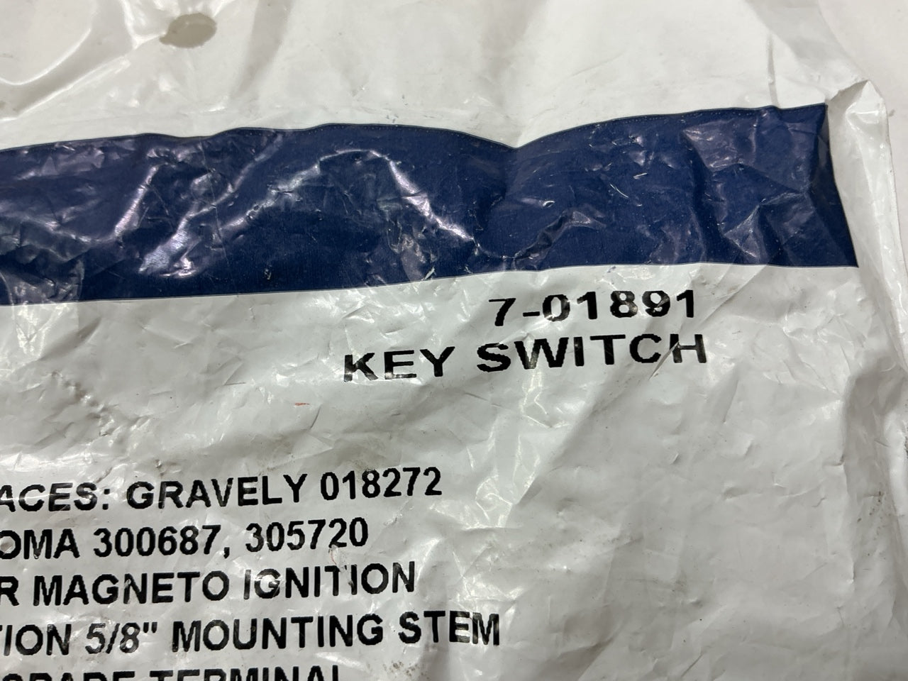 Primeline 7-01891 Ignition Switch 4 Position 5/8 Inch Mounting Stem 5 Terminals