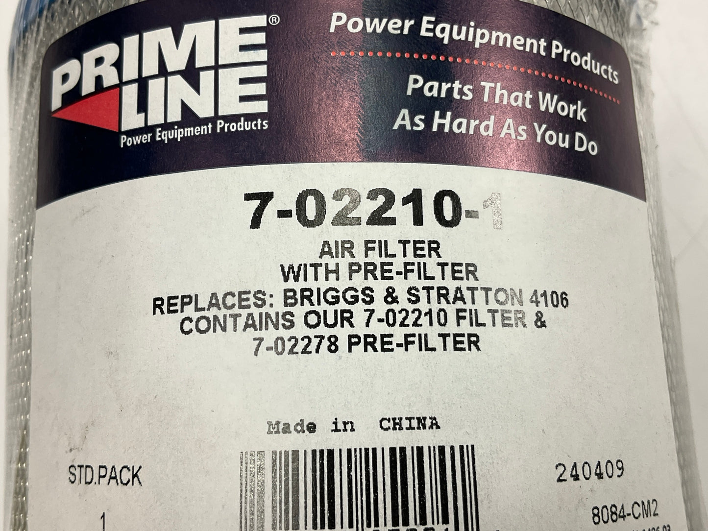 Primeline 7-02210-1 Round Air Filter 02451900, GW-393957, 30-044, PA2223,