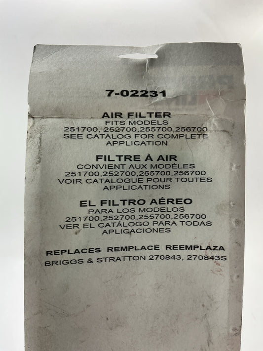 Primeline 7-02231 Foam Air Filter 270843, 251700, 252700, 255700