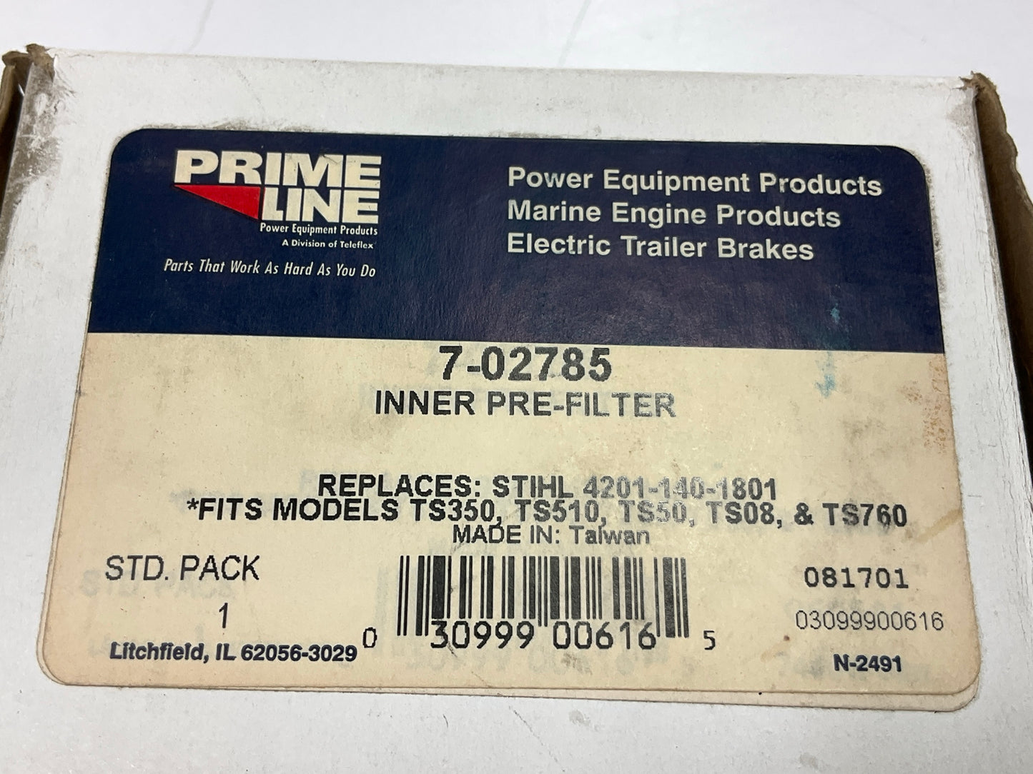 Primeline 7-02785 Inner Air Filter, Replaces Stihl 4201-140-1801