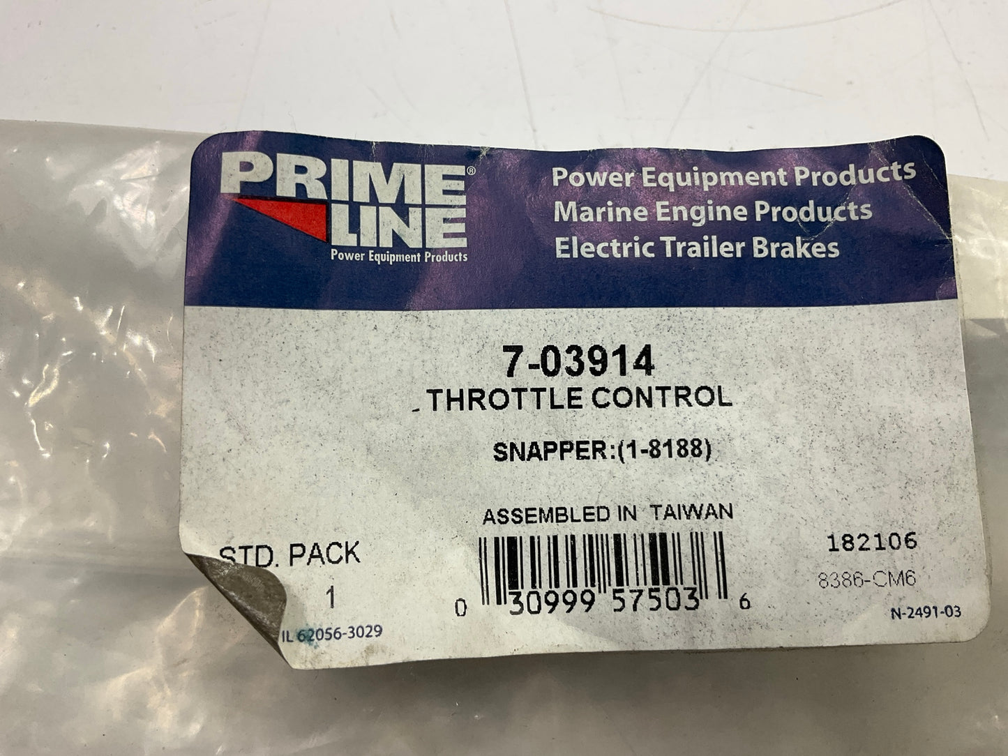 Primeline 7-03914 Heavy-duty Throttle Control Cable 49 Inch Throttle Control