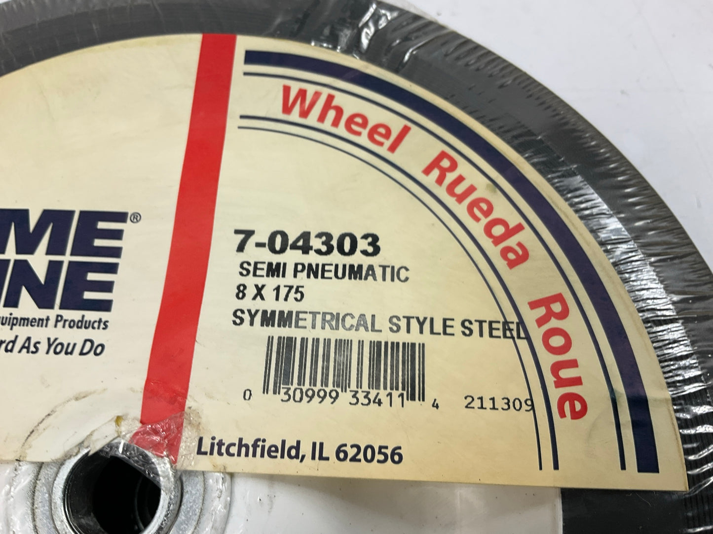 (2) Primeline 7-04303 Ball Bearing Wheel 8'' X 175'', Pair 72-408, 185-242, 3461