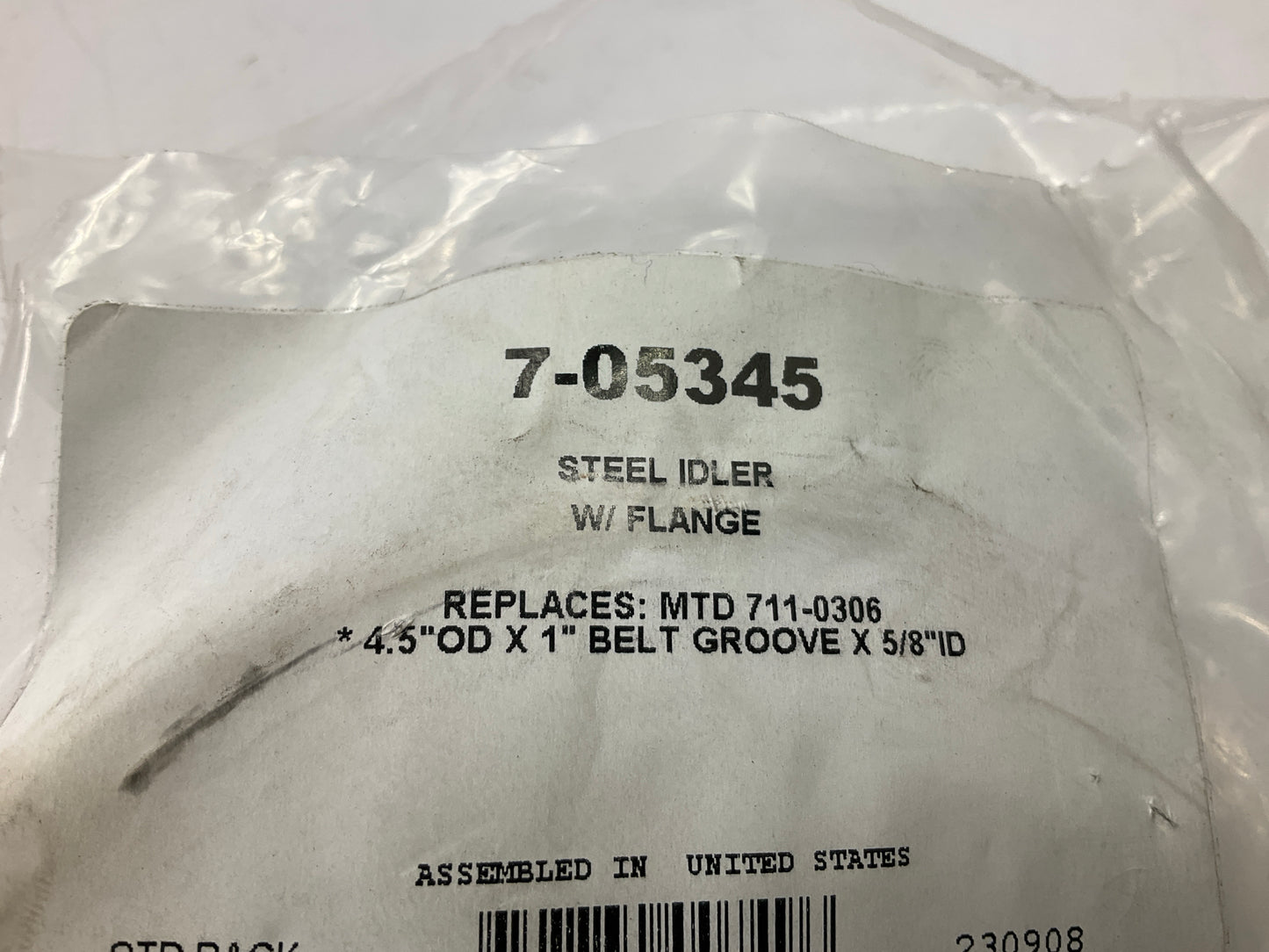 Primeline 7-05345 Flat Idler Pulley 711-0306, 756-0306