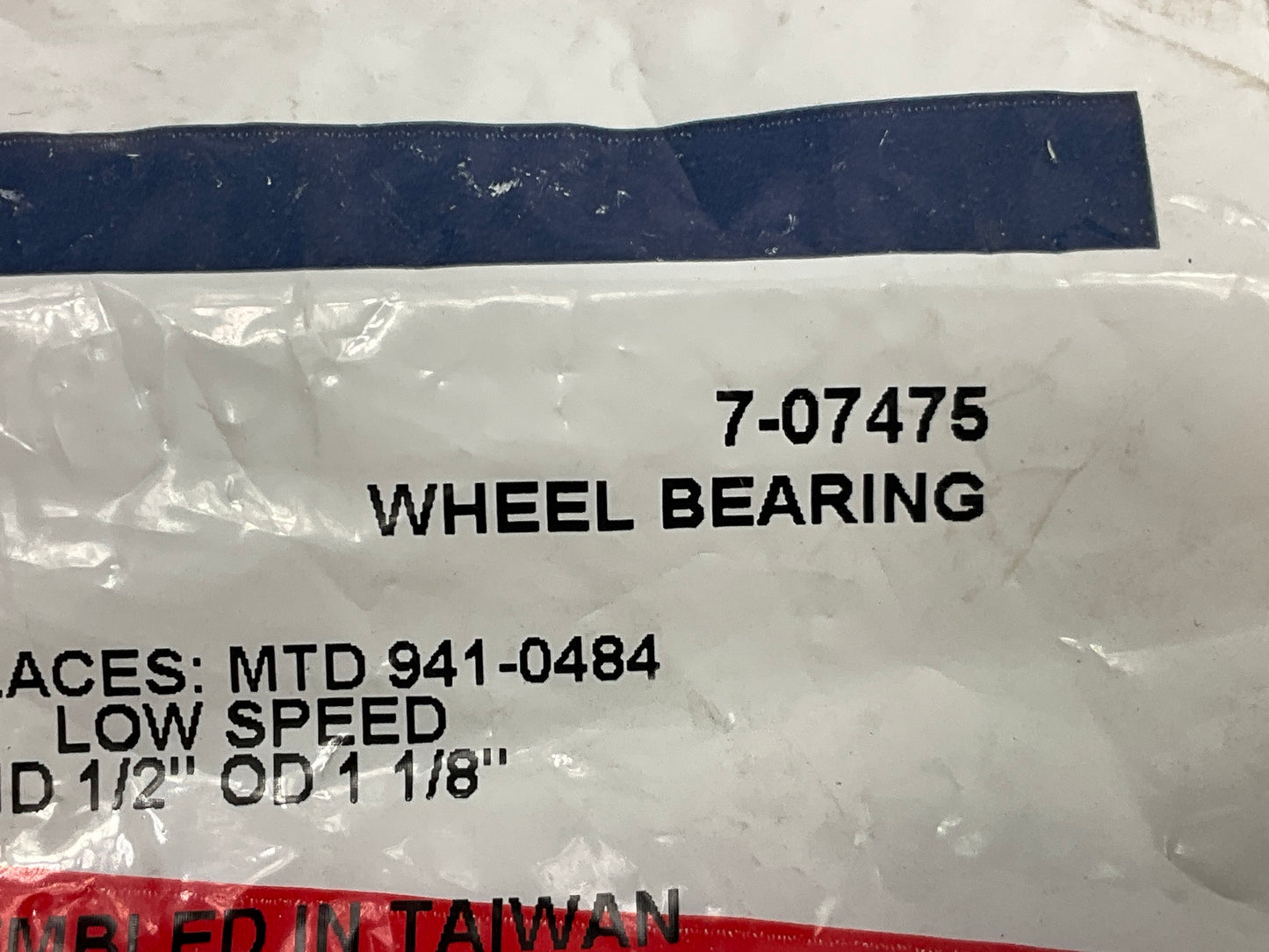 Primeline 7-07475 Flanged Wheel Ball Bearing LOW SPEED ID 1/2'' OD 1 -1/8''