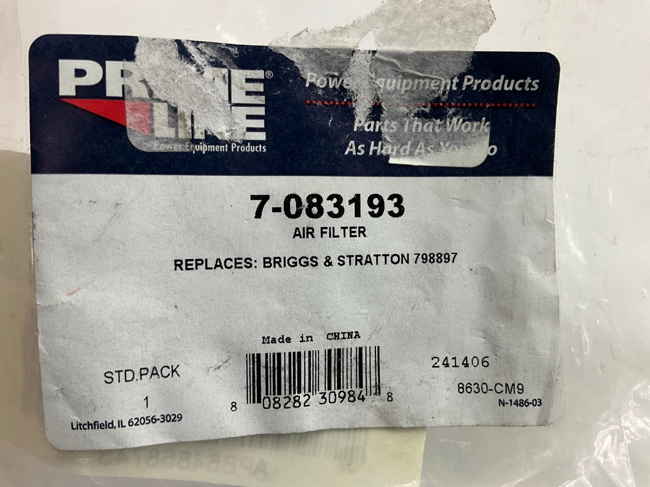 Primeline 7-083193 Paper Air Filter 798897, 794935, 21551500, 102-032