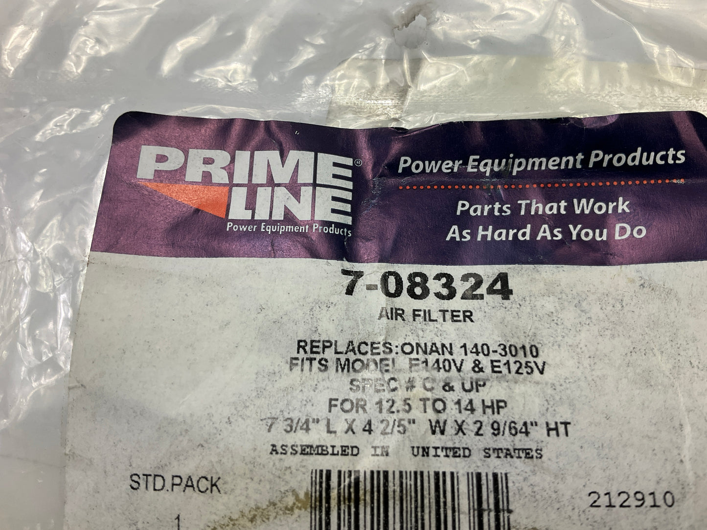 Primeline 7-08324 Engine Air Filter For Onan F140V & E125V; 12.5HP To 15HP