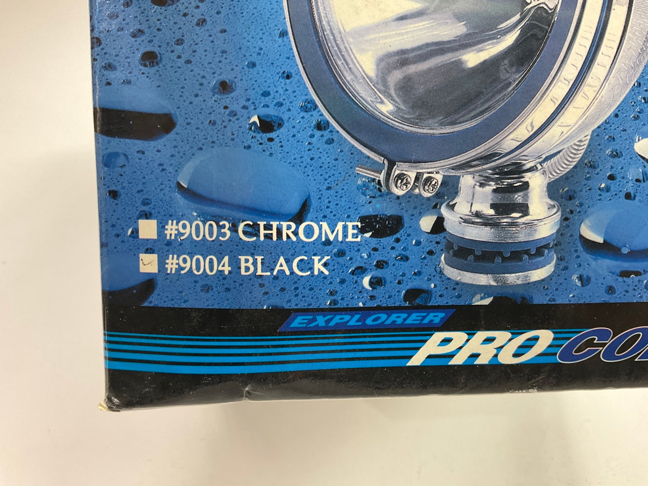 Pro Comp 9004 6'' Round Competition Halogen 100 Watt Driving Light, Black