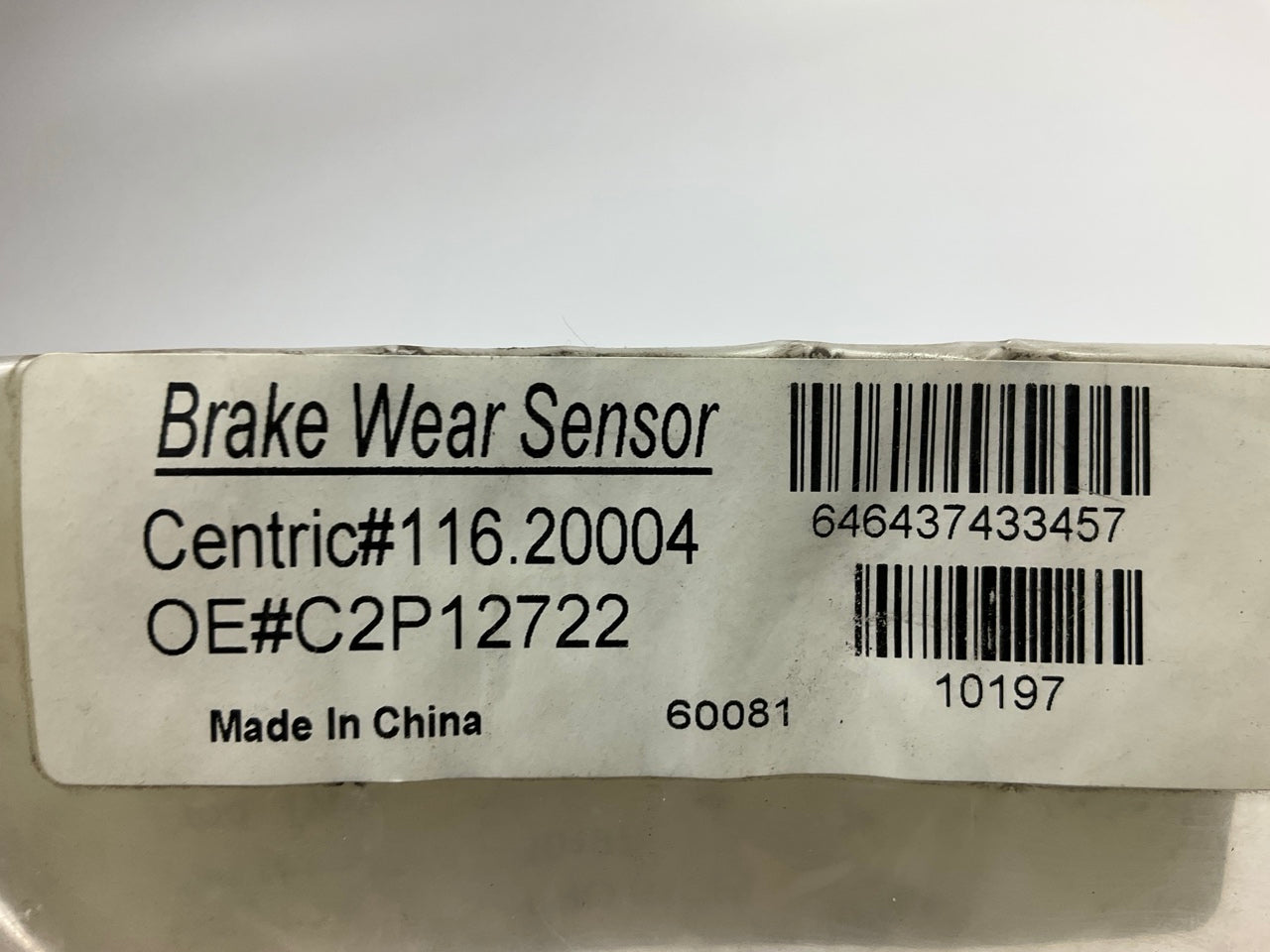 Pro Stop 10197 Disc Brake Pad Wear Sensor, Front