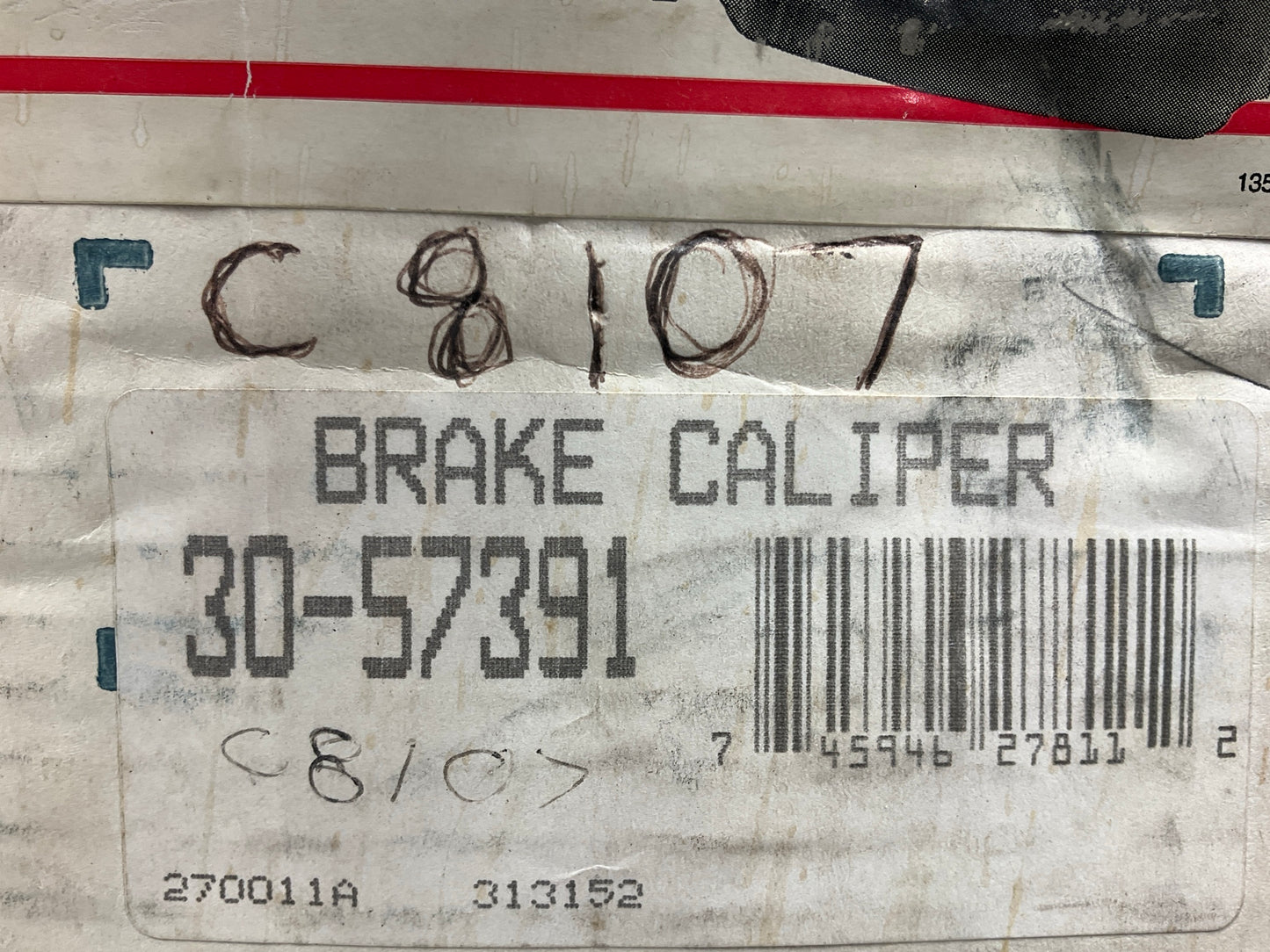 REMAN. Pro Stop 30-57391 Rear Left Brake Caliper