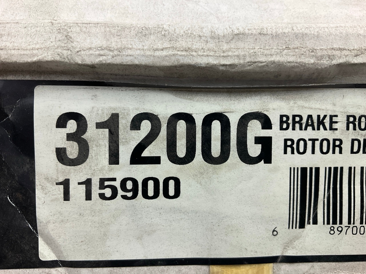 (2) Pro Stop 31200G Rear Brake Rotor