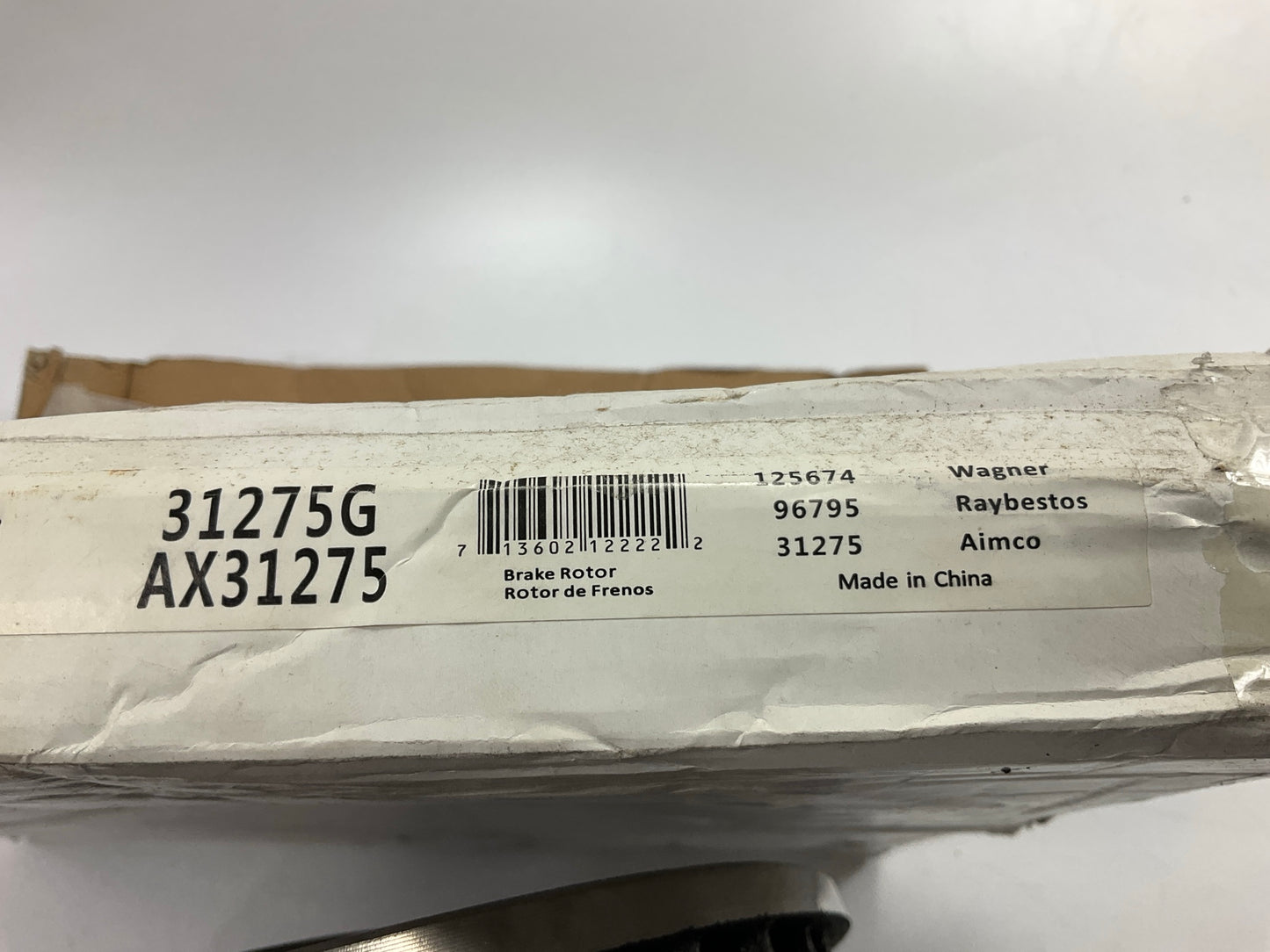 Pro Stop 31275G Front Disc Brake Rotor