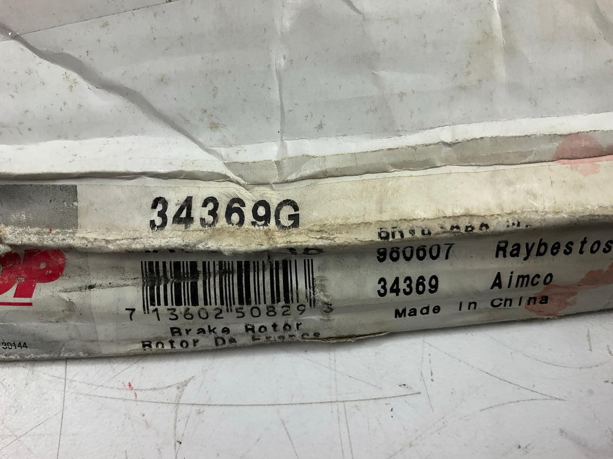 (2) Pro Stop 34369G Rear Disc Brake Rotor