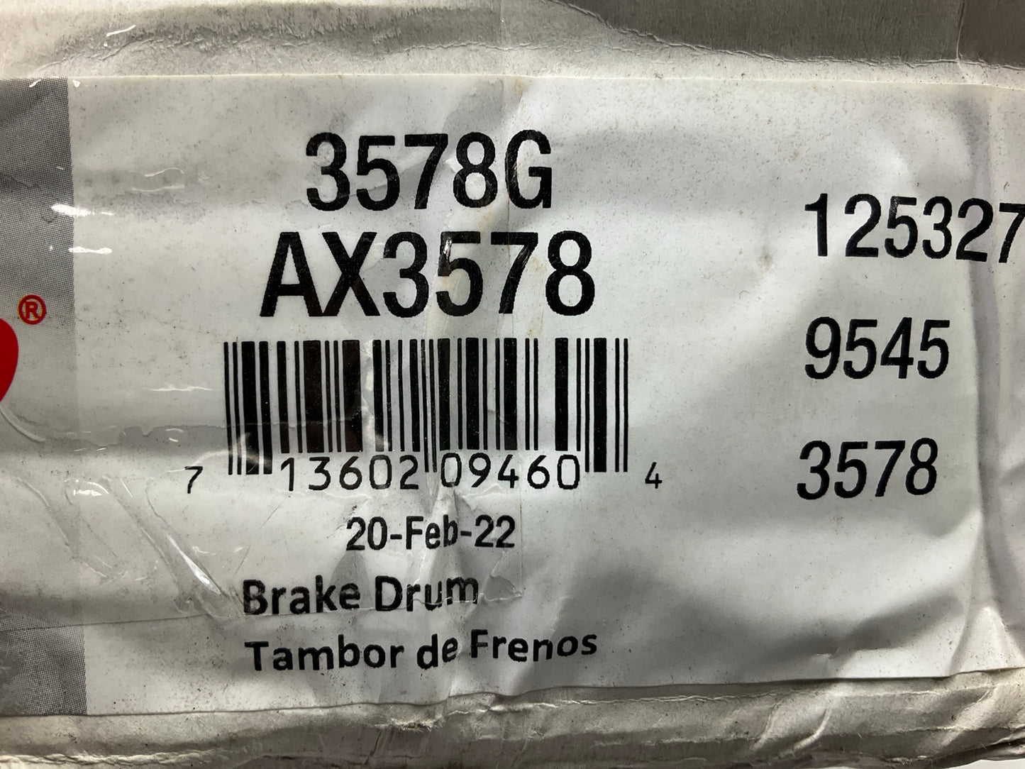 Pro Stop 3578G Rear Brake Drum