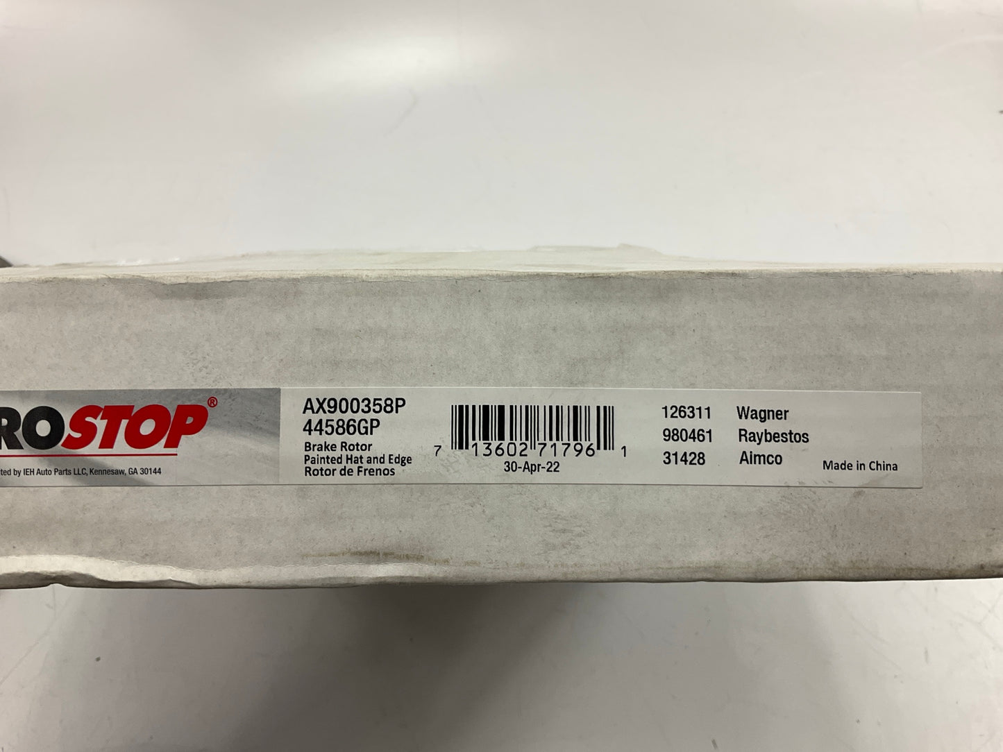 (2) Pro Stop 44586GP Front Disc Brake Rotor For 2005-2015 Toyota Tacoma