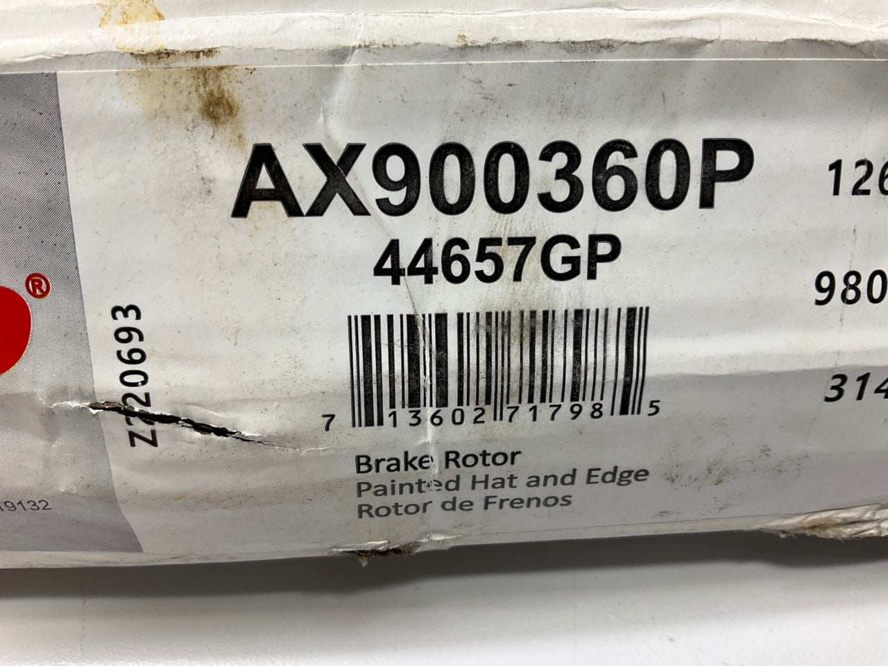 (2) Pro Stop 44657GP Rear Brake Rotor