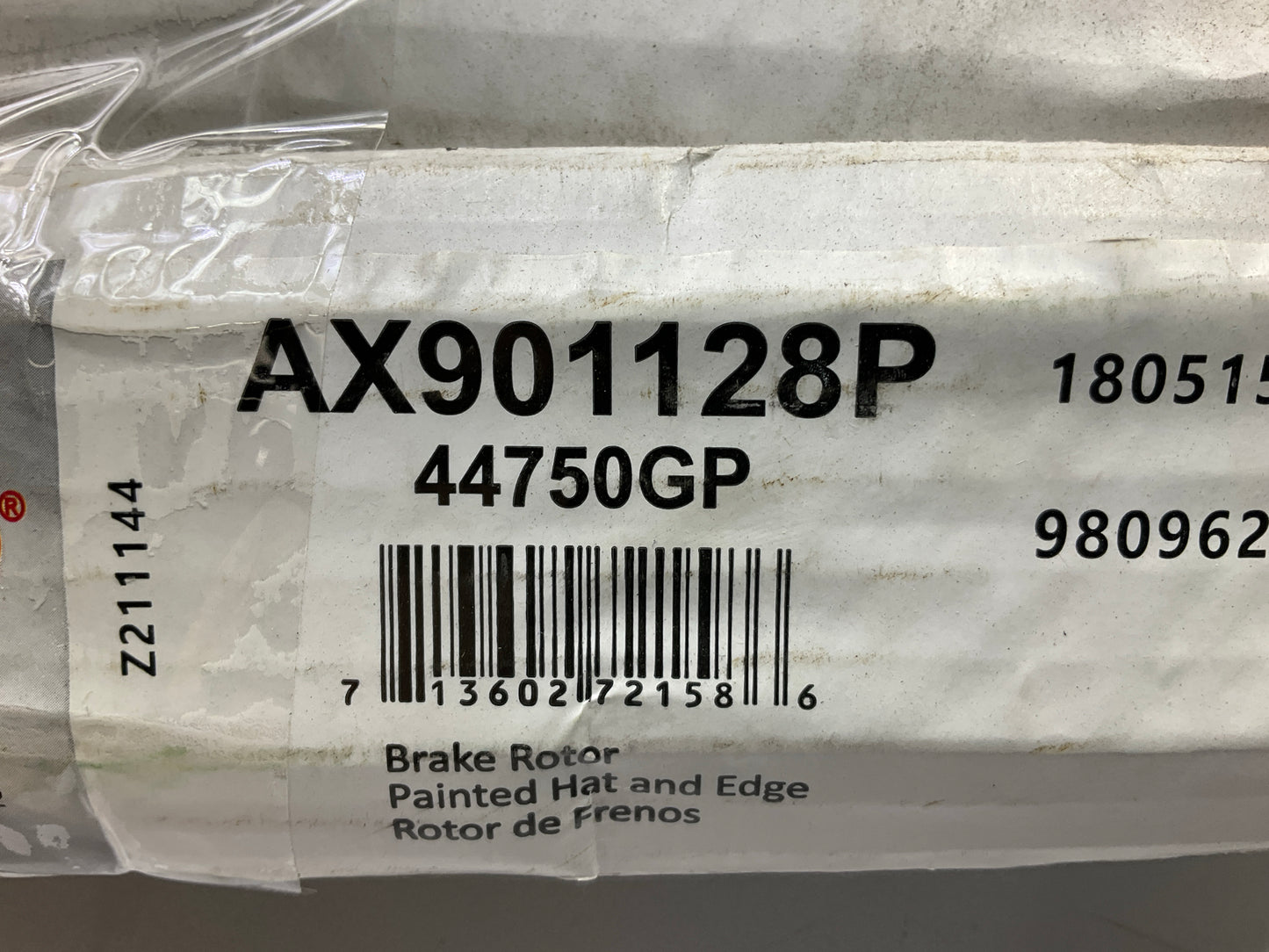 Pro Stop 44750GP Rear Disc Brake Rotor