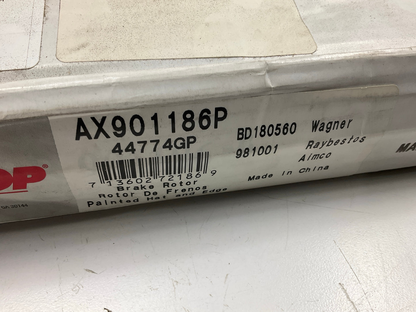 Pro Stop 44774GP Front Disc Brake Rotor For 2013-2017 Honda Accord