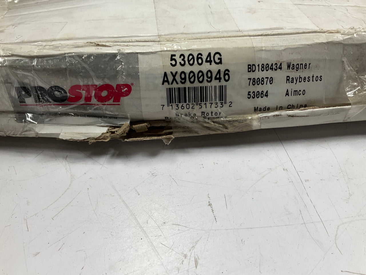Pro Stop 53064G Front Disc Brake Rotor