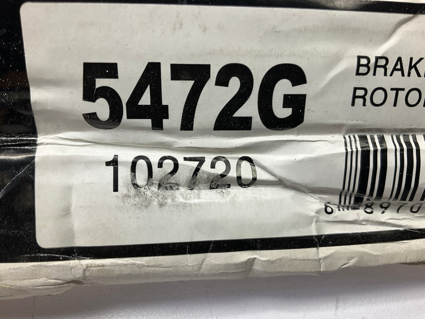 Pro Stop 5472G Front Disc Brake Rotor