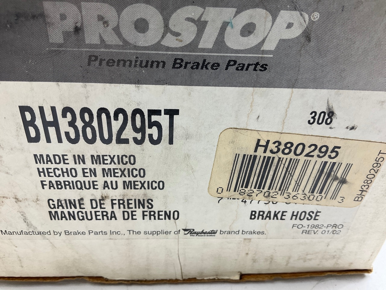 Pro Stop BH380295T Front Left Brake Hose