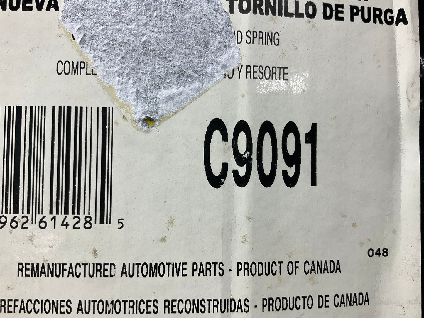MISSING BRACKET & HARDWARE - REMAN. Pro Stop C9091 Rear Left Brake Caliper